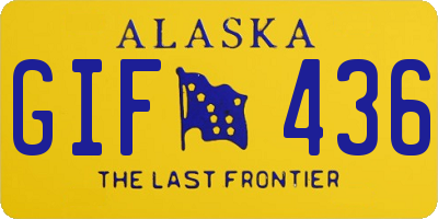 AK license plate GIF436