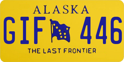 AK license plate GIF446