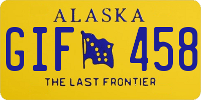 AK license plate GIF458