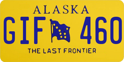AK license plate GIF460