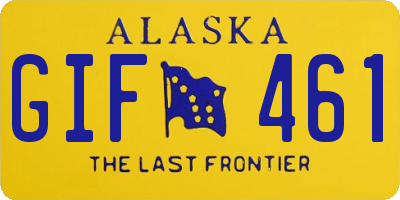 AK license plate GIF461
