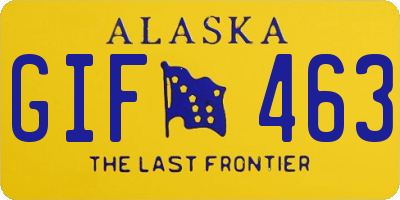 AK license plate GIF463