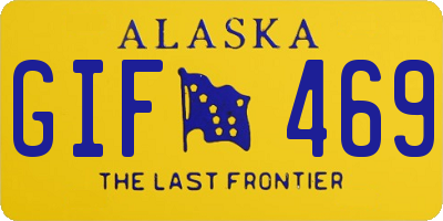 AK license plate GIF469