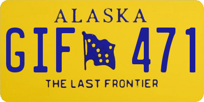 AK license plate GIF471