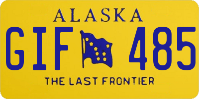 AK license plate GIF485