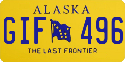 AK license plate GIF496