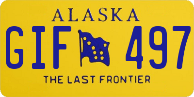 AK license plate GIF497