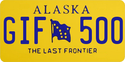 AK license plate GIF500