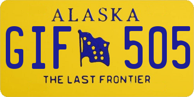 AK license plate GIF505