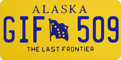 AK license plate GIF509