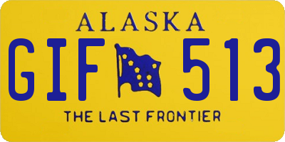 AK license plate GIF513