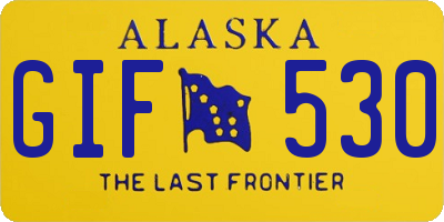 AK license plate GIF530
