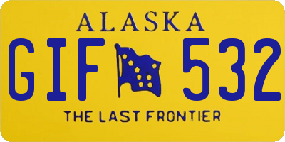 AK license plate GIF532
