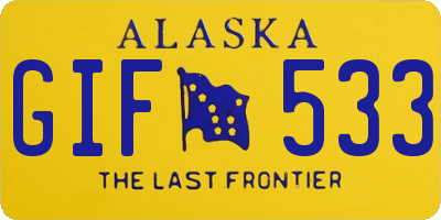 AK license plate GIF533