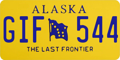 AK license plate GIF544