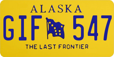 AK license plate GIF547