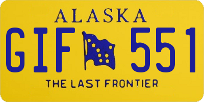 AK license plate GIF551