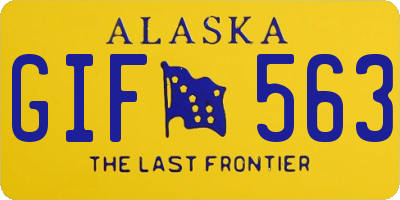 AK license plate GIF563