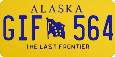 AK license plate GIF564