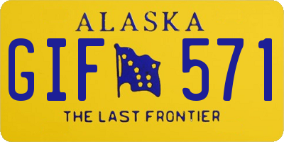 AK license plate GIF571