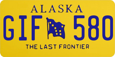 AK license plate GIF580