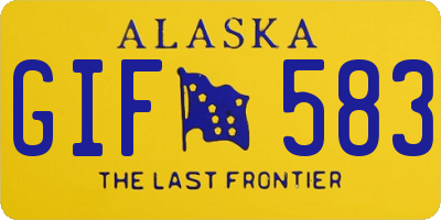 AK license plate GIF583