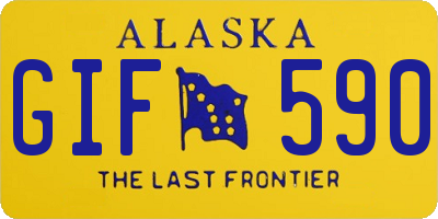 AK license plate GIF590