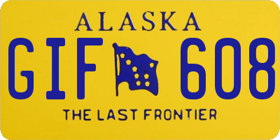 AK license plate GIF608
