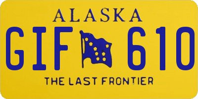 AK license plate GIF610