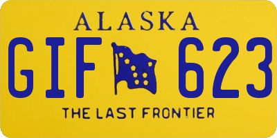 AK license plate GIF623
