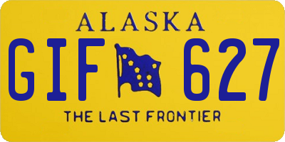 AK license plate GIF627