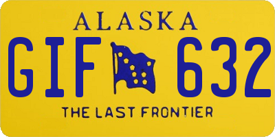 AK license plate GIF632