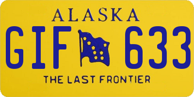 AK license plate GIF633