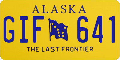AK license plate GIF641