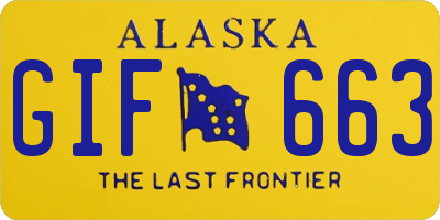 AK license plate GIF663