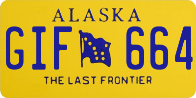 AK license plate GIF664
