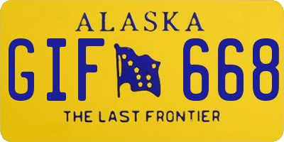 AK license plate GIF668