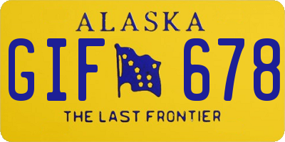 AK license plate GIF678