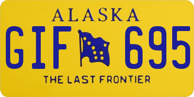 AK license plate GIF695