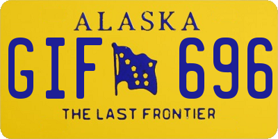 AK license plate GIF696