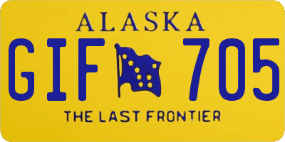 AK license plate GIF705