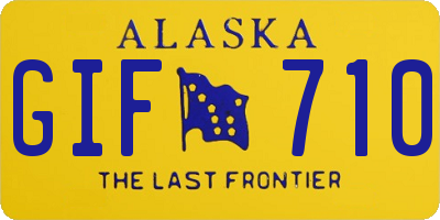 AK license plate GIF710