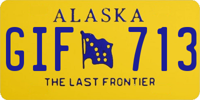 AK license plate GIF713