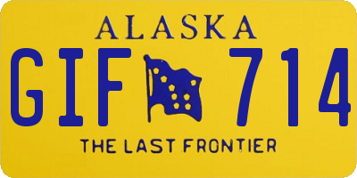 AK license plate GIF714