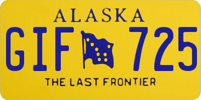AK license plate GIF725