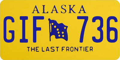 AK license plate GIF736