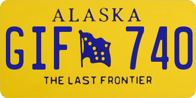 AK license plate GIF740