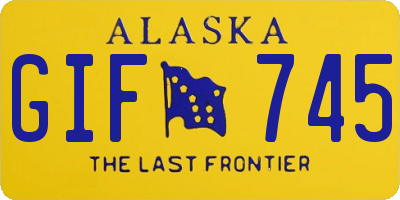 AK license plate GIF745