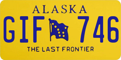 AK license plate GIF746