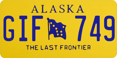 AK license plate GIF749